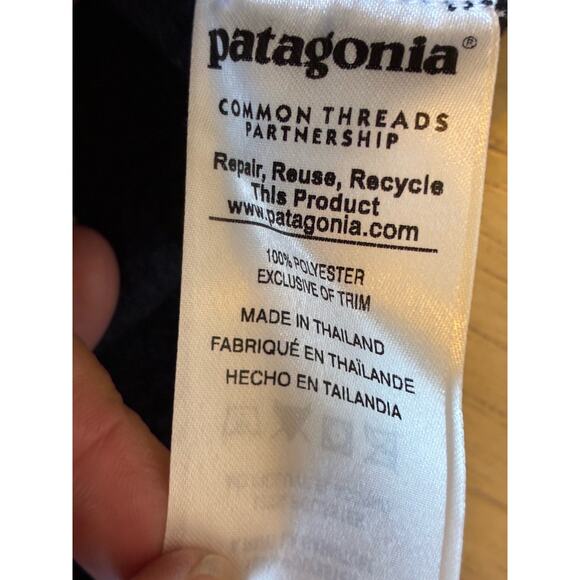 Patagonia Jacket Fleece Women's Med Full Zip Neck Sweater Gorpcore Charcoal Grey - Picture 9 of 14